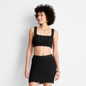 Women’s braided sweater tank top - Jenee Naylor